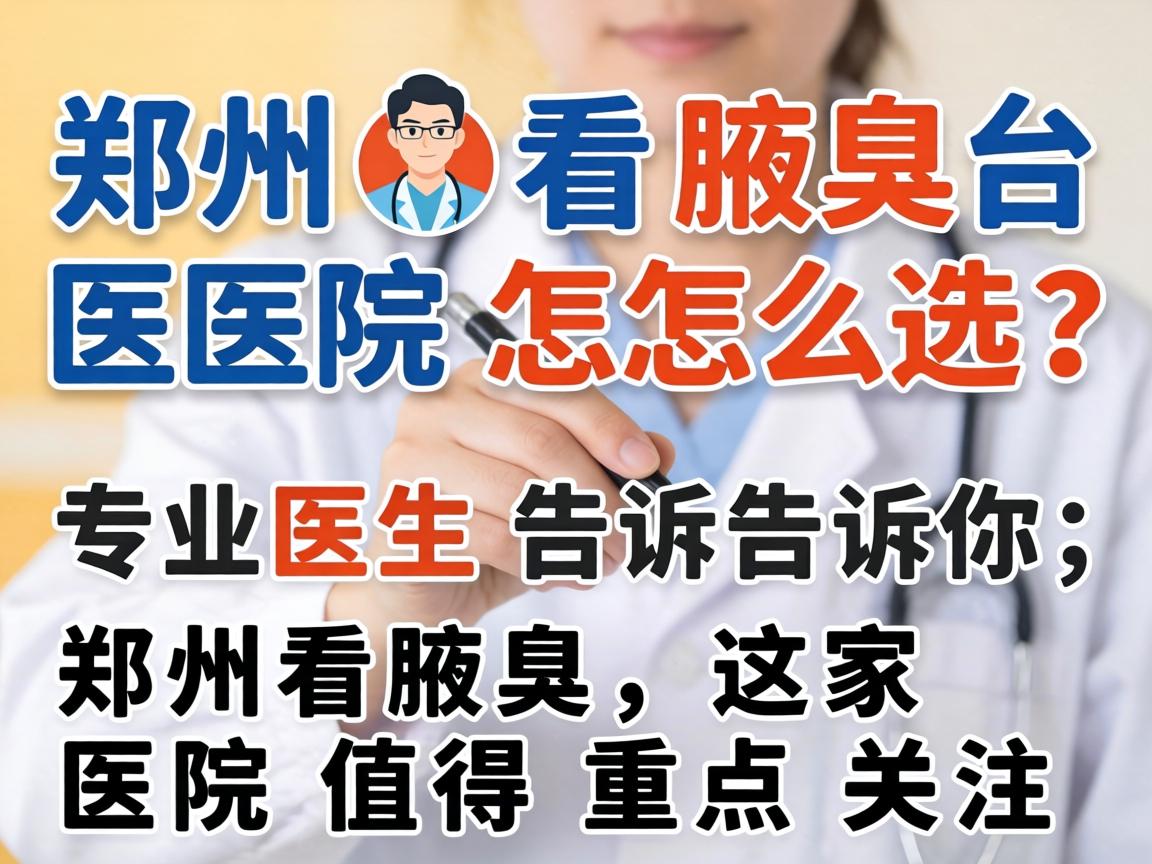 郑州看腋臭医院怎么选？专业医生告诉你，郑州看腋臭，这家医院值得重点关注