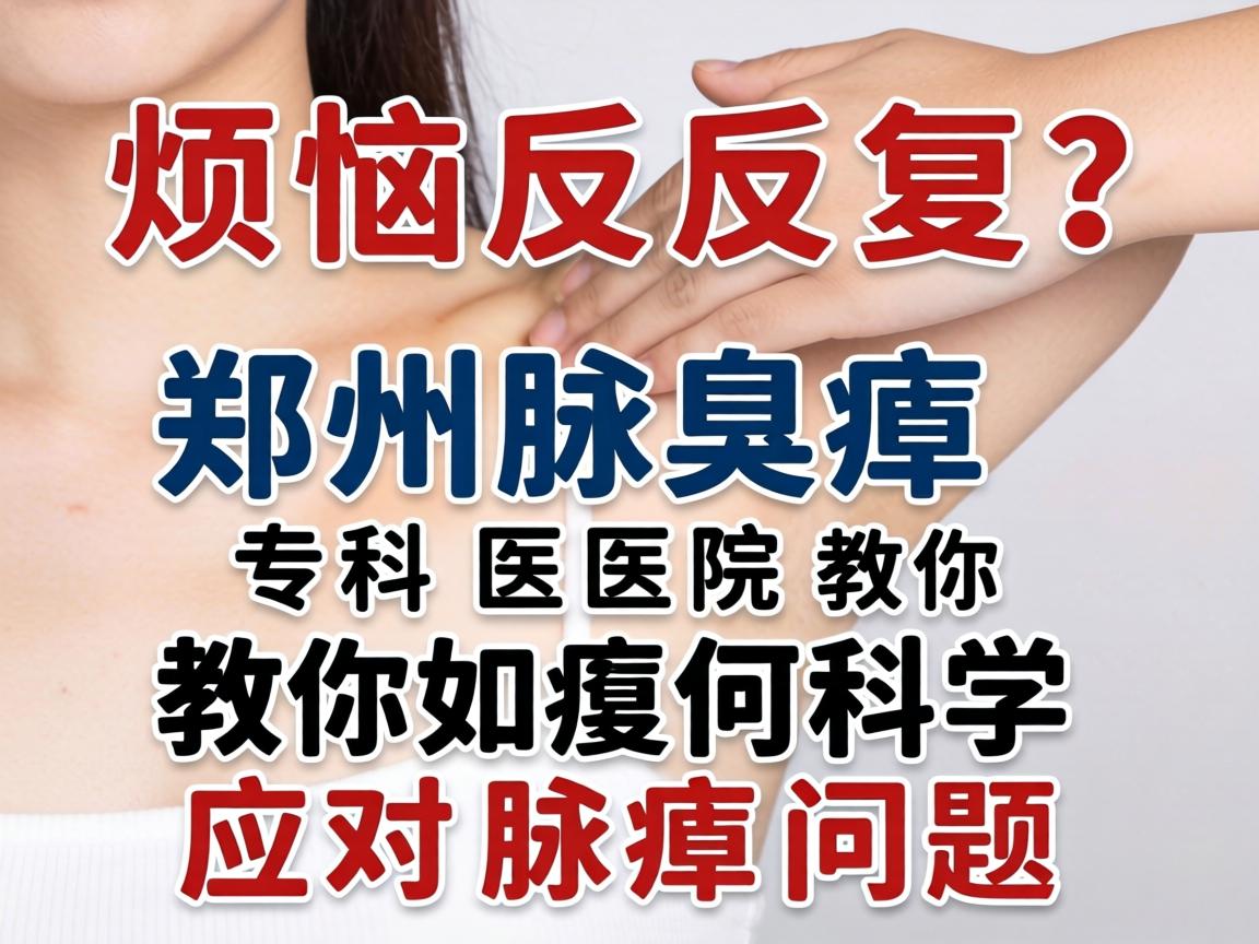 腋臭烦恼反复？郑州腋臭专科医院教你如何科学应对腋臭问题