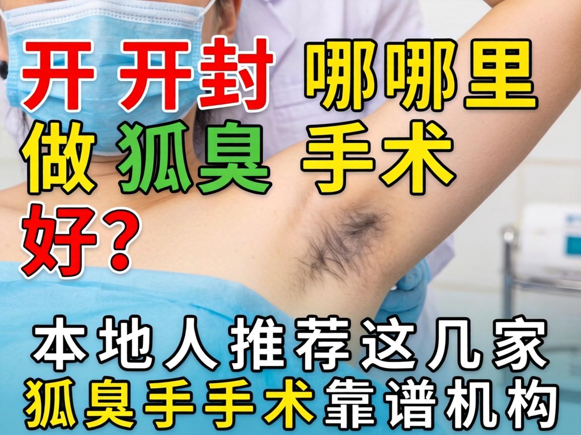 开封哪里做狐臭手术好？本地人推荐这几家狐臭手术靠谱机构