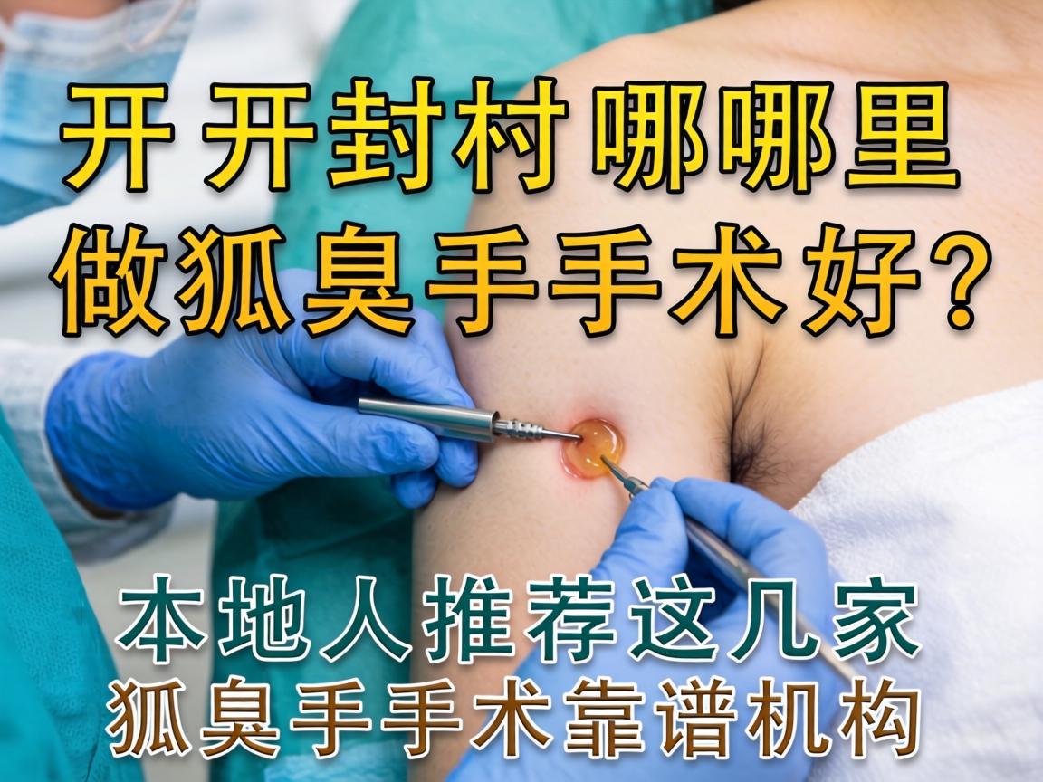 开封哪里做狐臭手术好？本地人推荐这几家狐臭手术靠谱机构