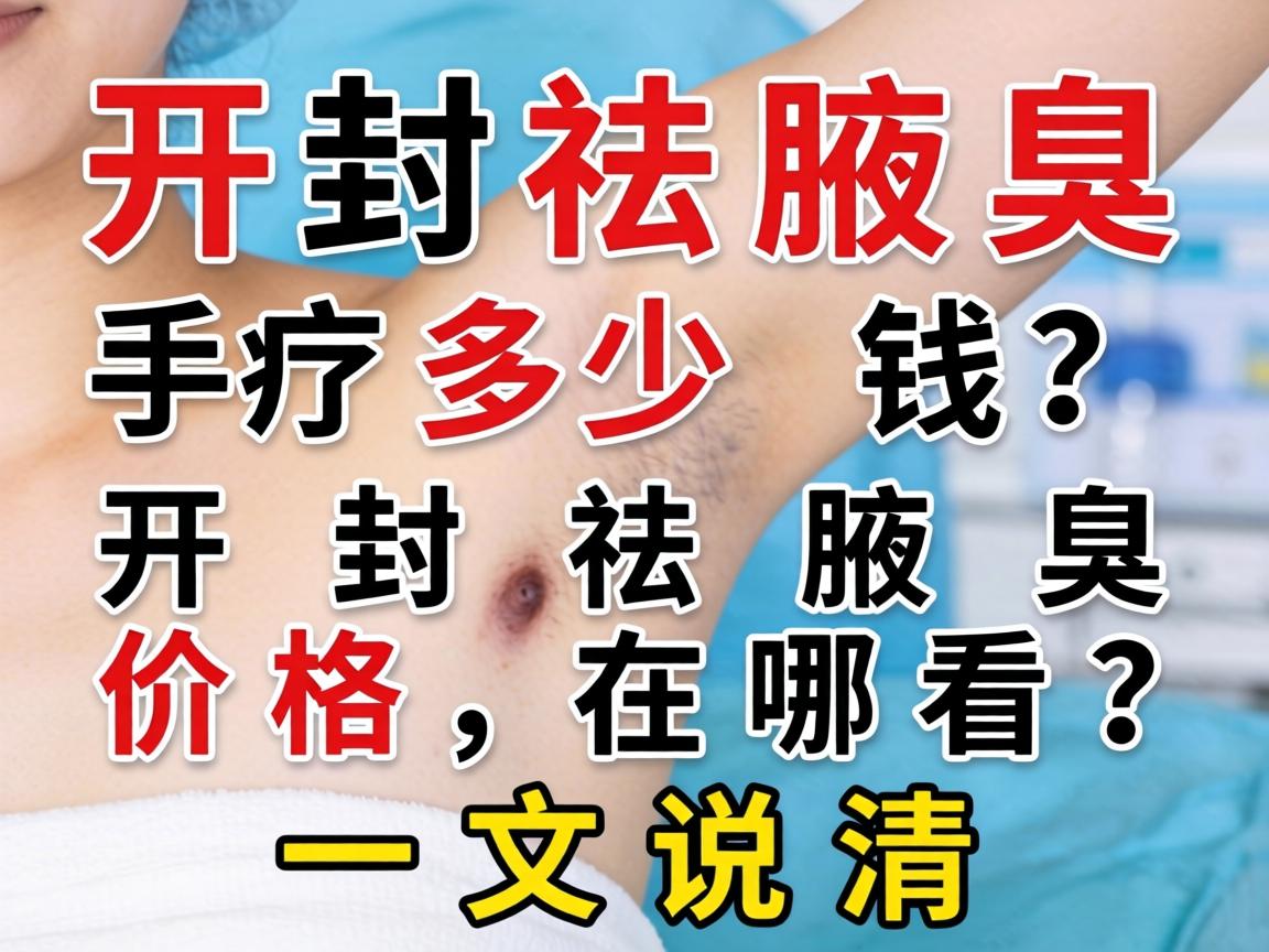 开封祛腋臭手术多少钱?开封祛腋臭价格在哪看?一文说清 开封祛腋臭手术多少钱?开封祛腋臭价格在哪看?一文说清