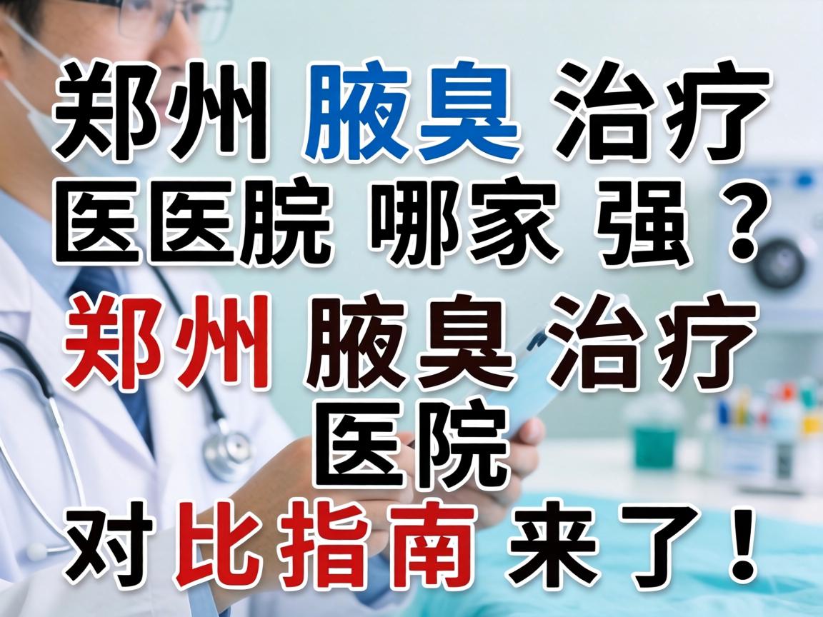 郑州腋臭治疗医院哪家强？郑州腋臭治疗医院对比指南来了！
