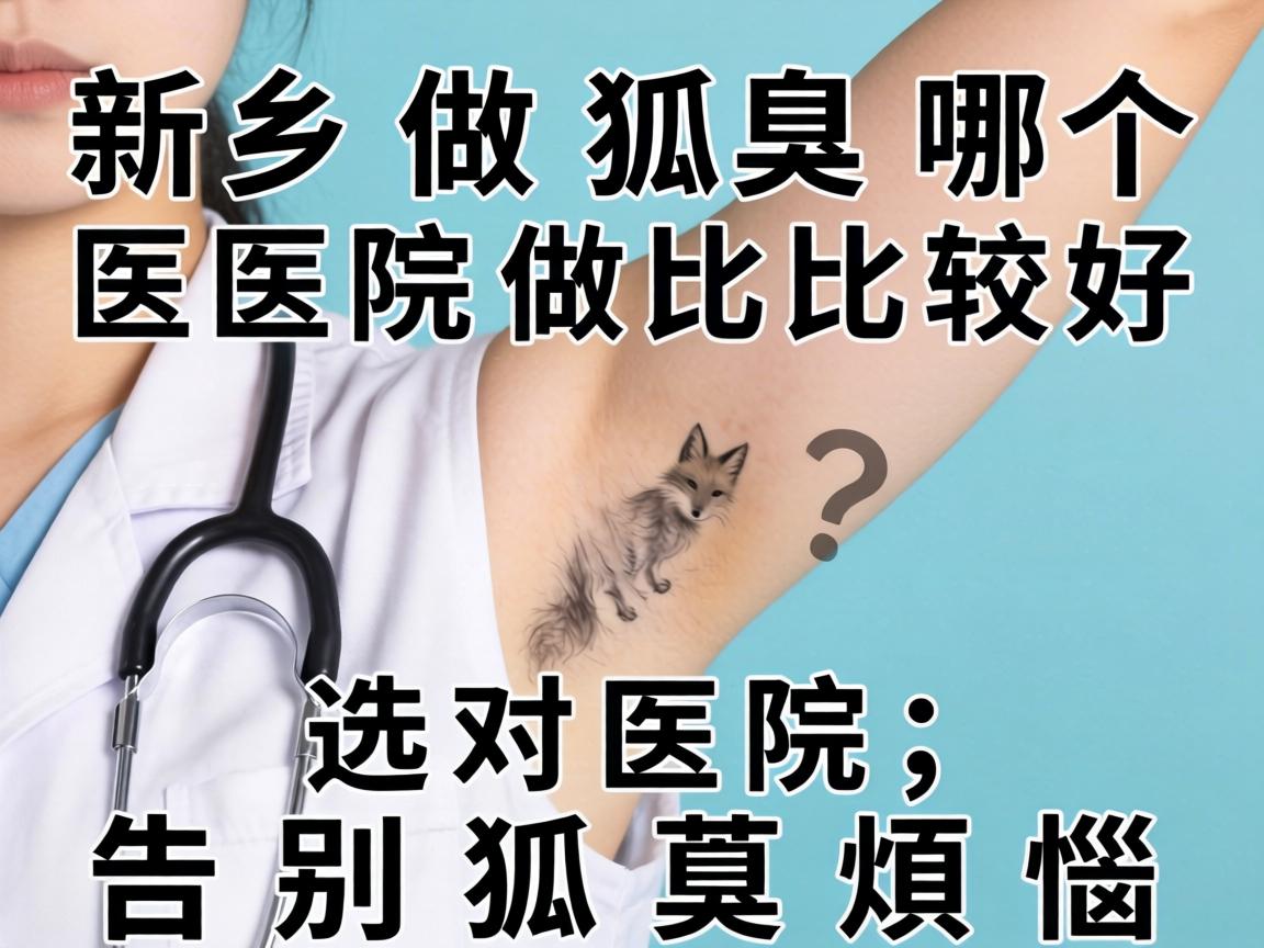 新乡做狐臭哪个医院做比较好？选对医院，告别狐臭烦恼
