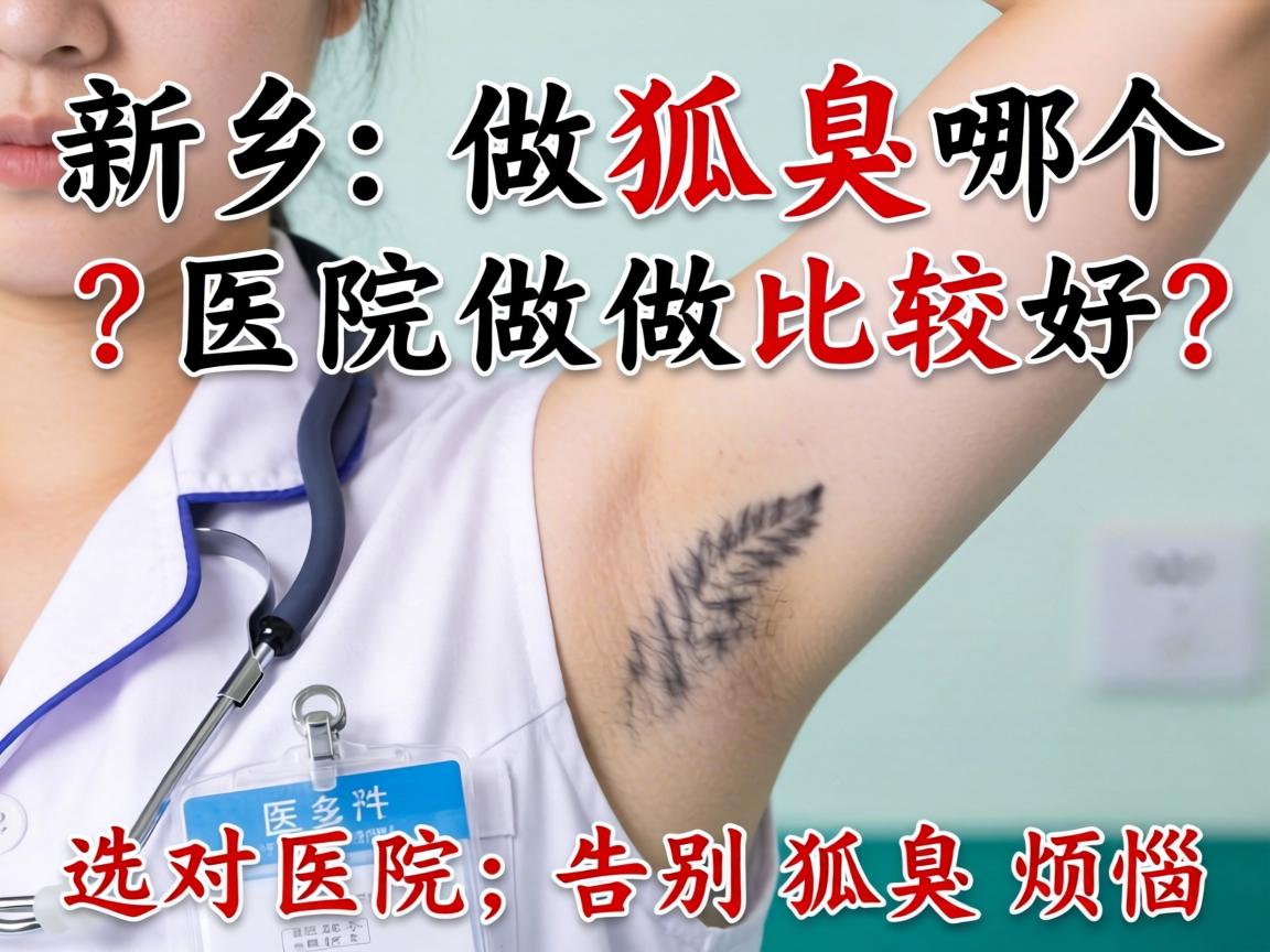 新乡做狐臭哪个医院做比较好？选对医院，告别狐臭烦恼