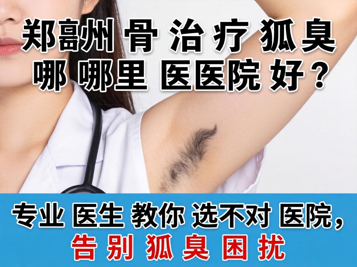 郑州治疗狐臭哪里医院好？专业医生教你选对医院，告别狐臭困扰