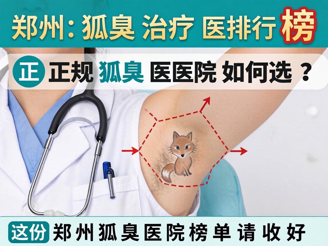 郑州狐臭治疗医院排行榜，正规狐臭医院如何选？这份郑州狐臭医院榜单请收好