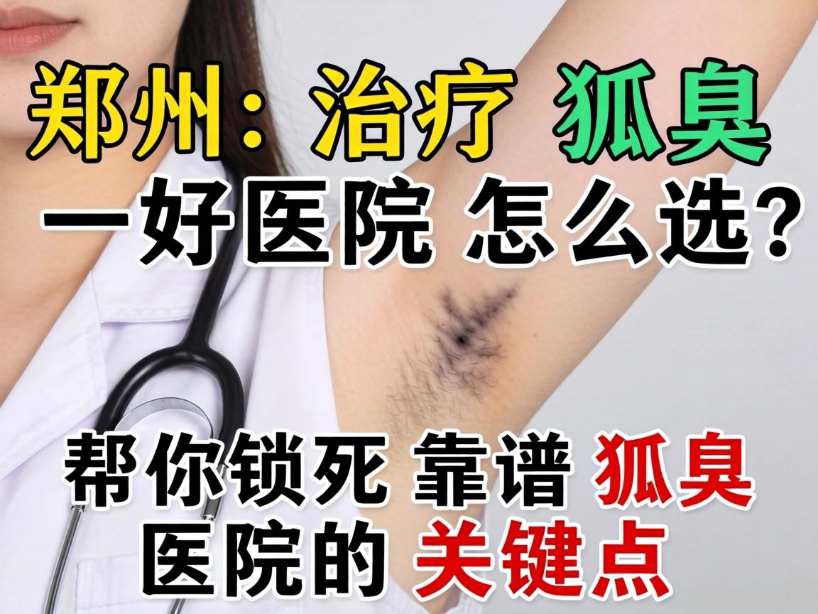 郑州治疗狐臭，好医院怎么选？帮你锁死靠谱狐臭医院的关键点