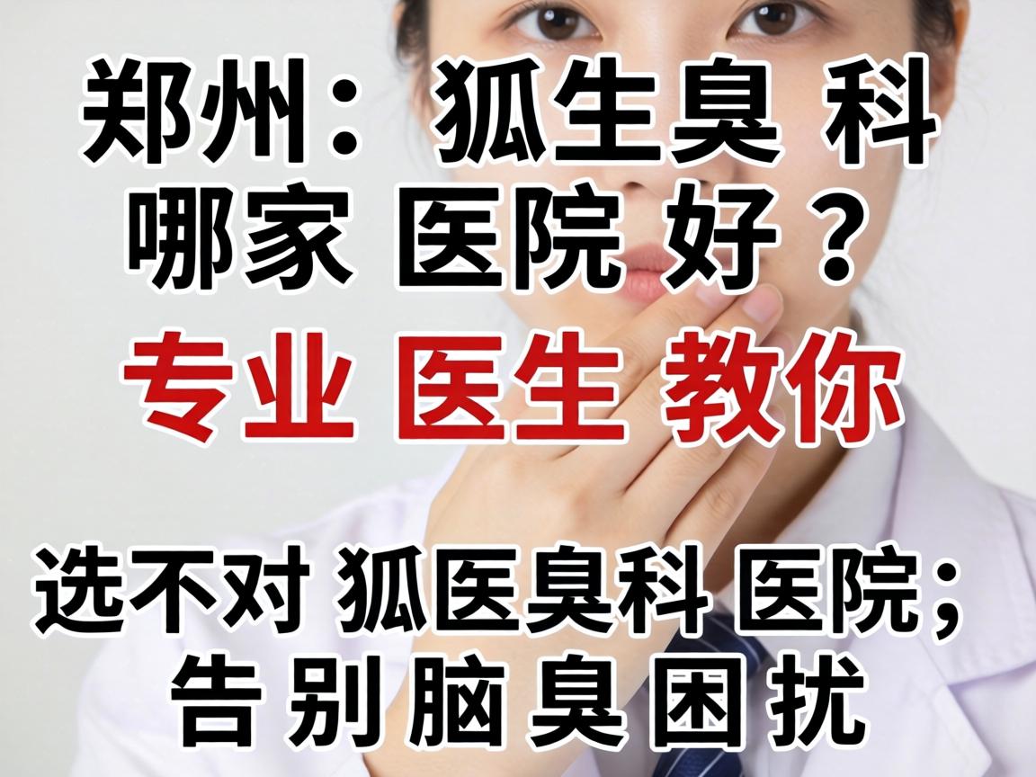 郑州狐臭科哪家医院好？专业医生教你选对狐臭科医院，告别腋臭困扰