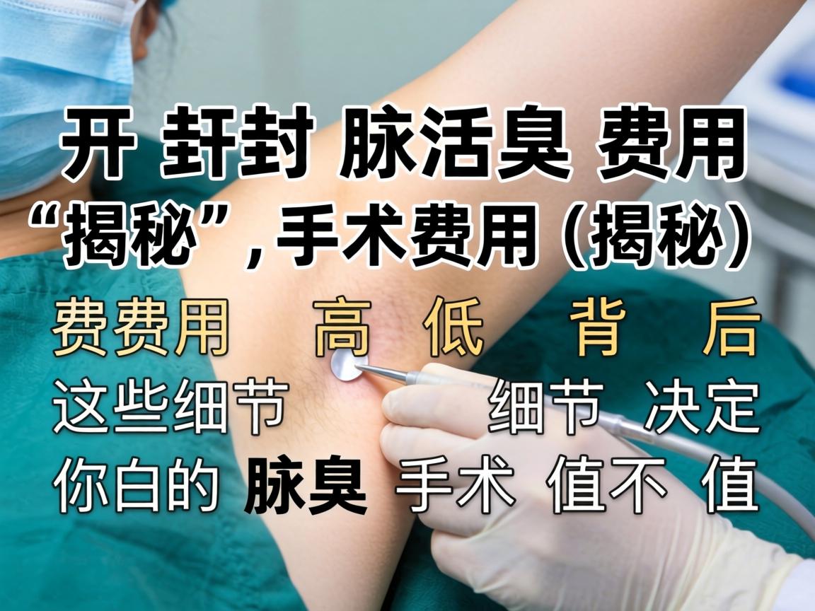 开封腋臭手术费用揭秘，费用高低背后，这些细节决定你的腋臭手术值不值