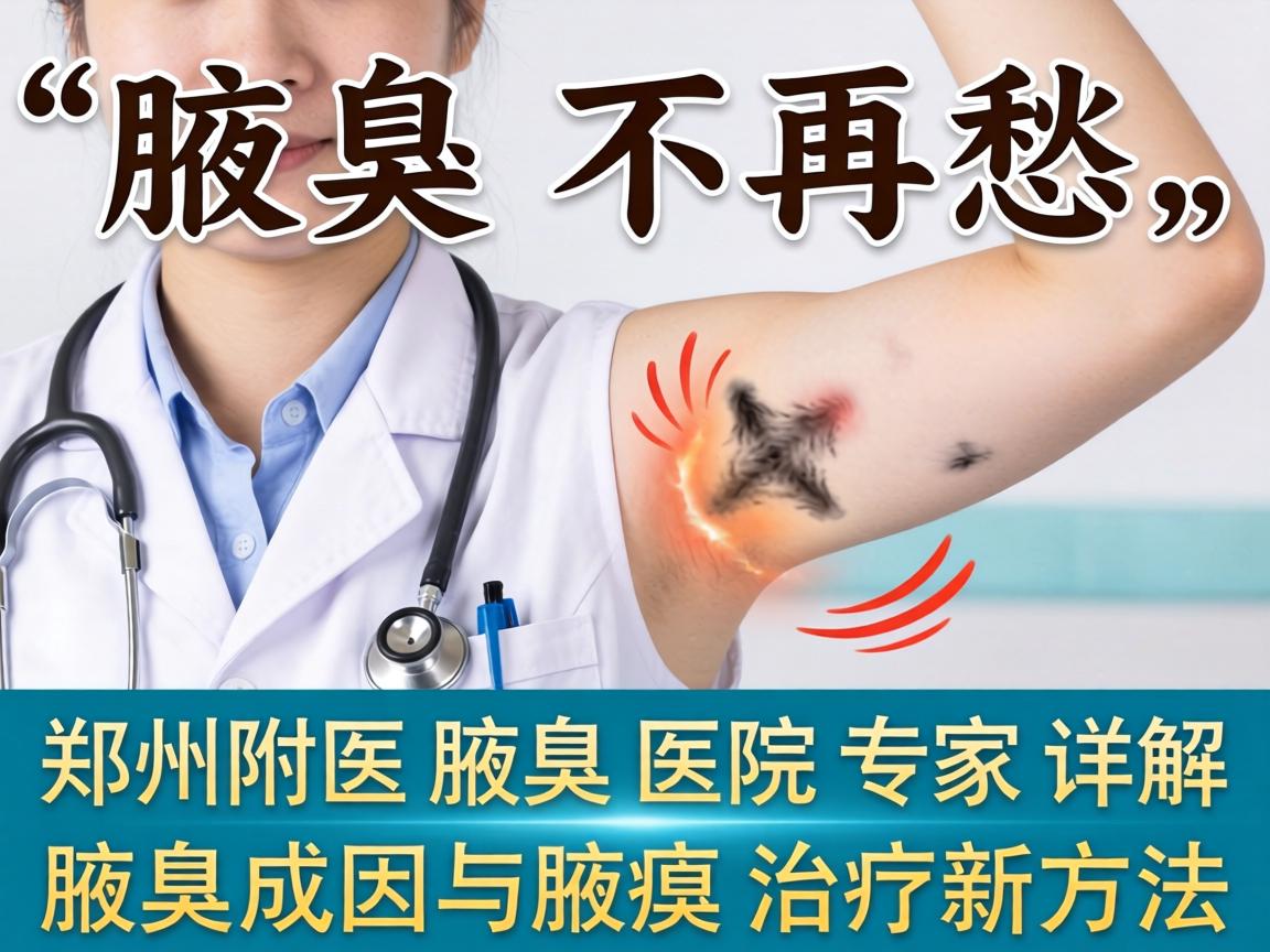 腋臭不再愁，郑州附医腋臭医院专家详解腋臭成因与腋臭治疗新方法
