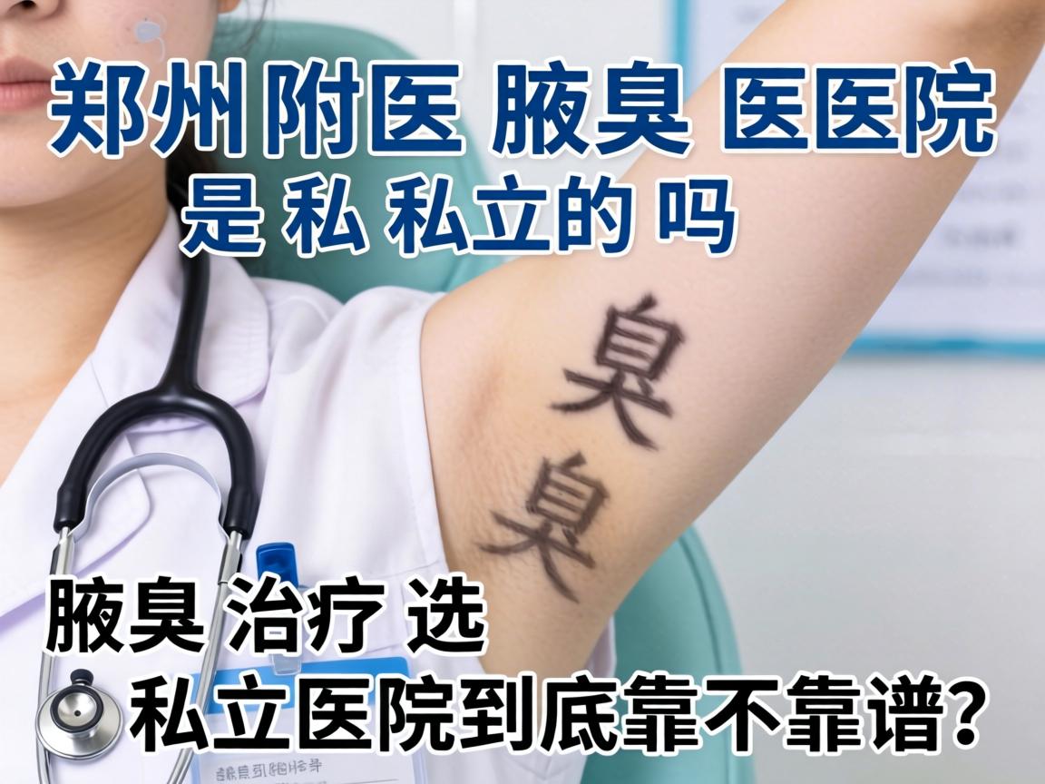 郑州附医腋臭医院是私立的吗？腋臭治疗选私立医院到底靠不靠谱？