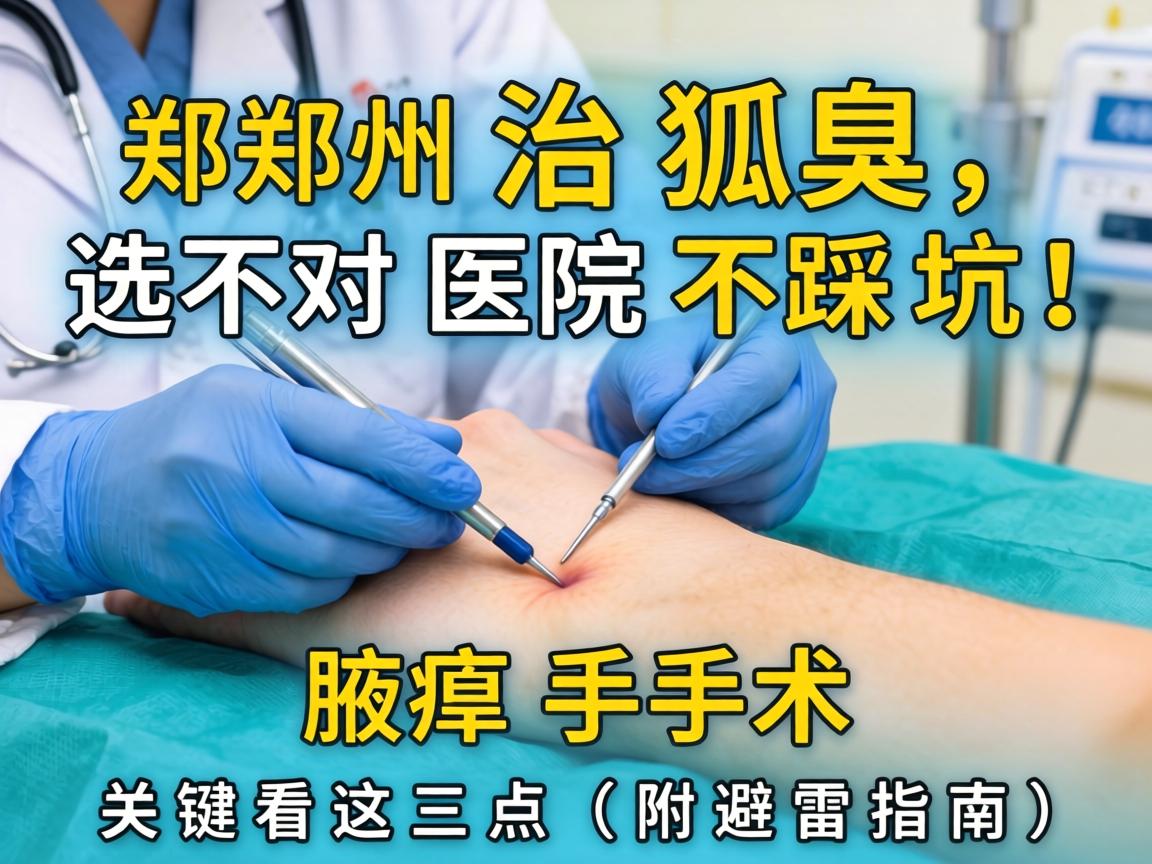 郑州治狐臭，选对医院不踩坑！腋臭手术关键看这三点（附避雷指南）
