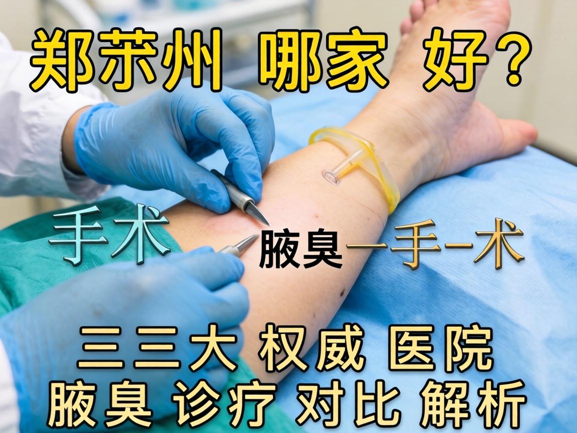 郑州腋臭手术哪家好？三大权威医院腋臭诊疗对比解析