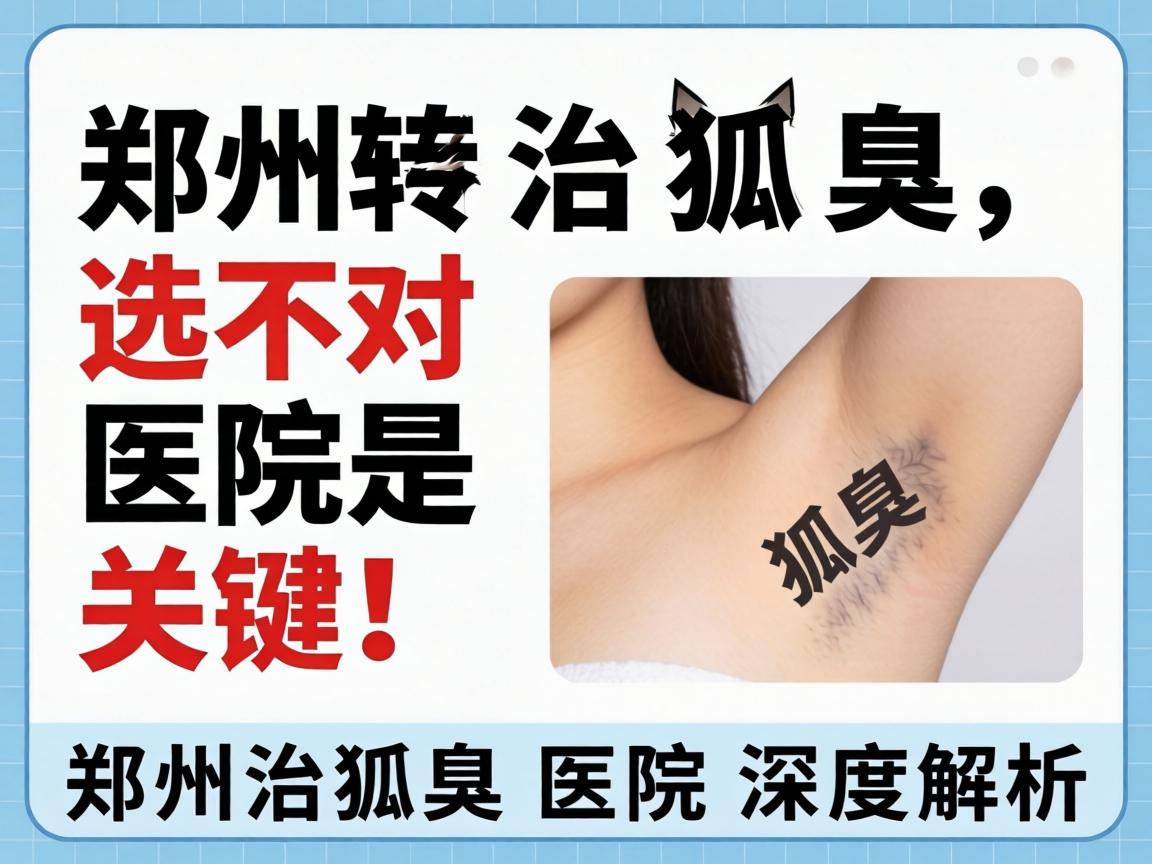 郑州治狐臭，选对医院是关键！郑州治狐臭医院深度解析