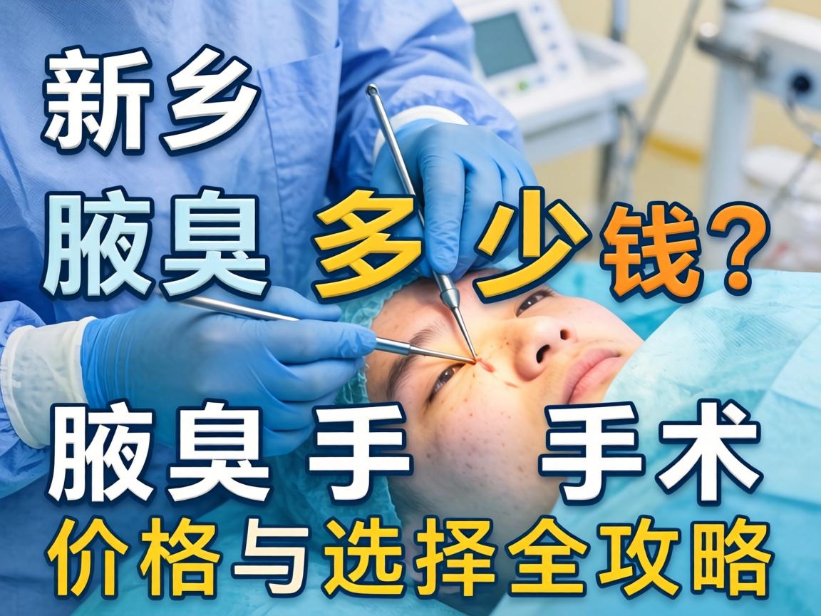 新乡腋臭手术多少钱？腋臭手术价格与选择全攻略