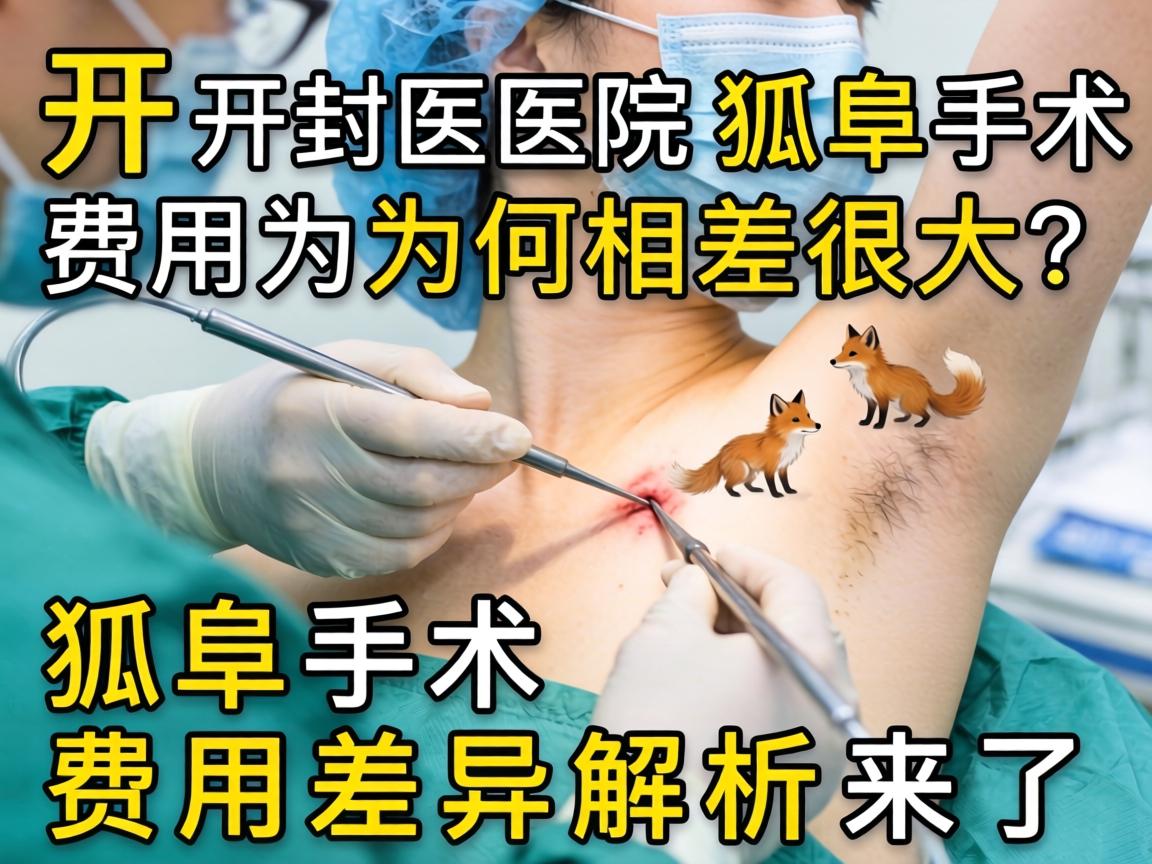 开封医院狐臭手术费用为何相差很大？狐臭手术费用差异解析来了