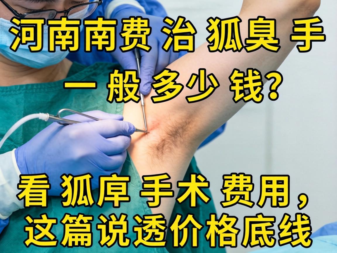 河南治狐臭手术一般多少钱？看狐臭手术费用，这篇说透价格底线