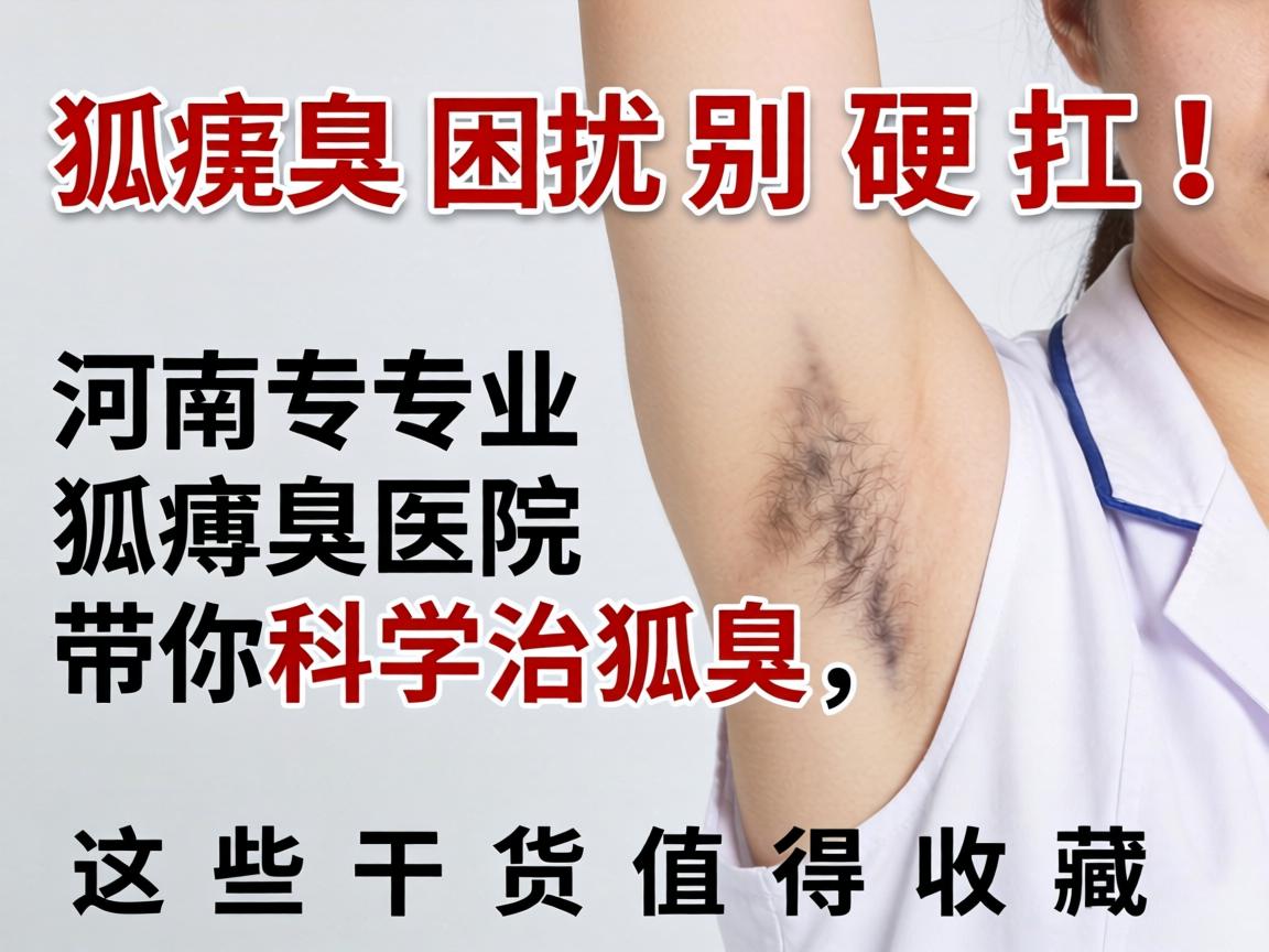 狐臭困扰别硬扛！河南专业狐臭医院带你科学治狐臭，这些干货值得收藏