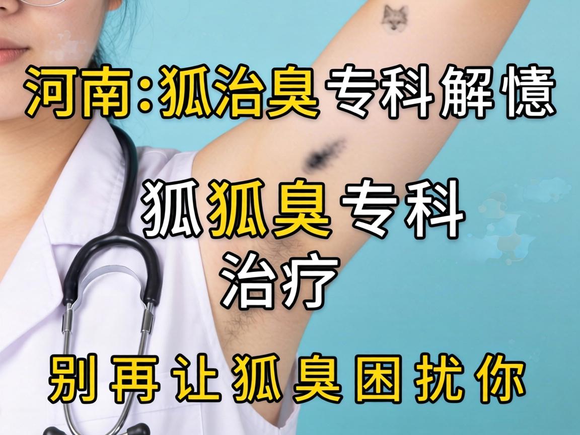 河南狐臭专科解惑，狐臭专科治疗，别再让狐臭困扰你