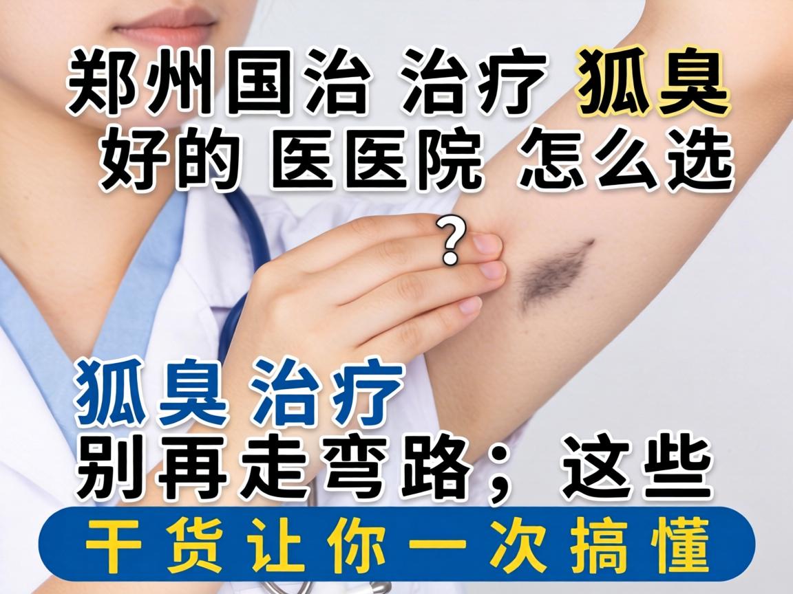 郑州治疗狐臭好的医院怎么选？狐臭治疗别再走弯路，这些干货让你一次搞懂