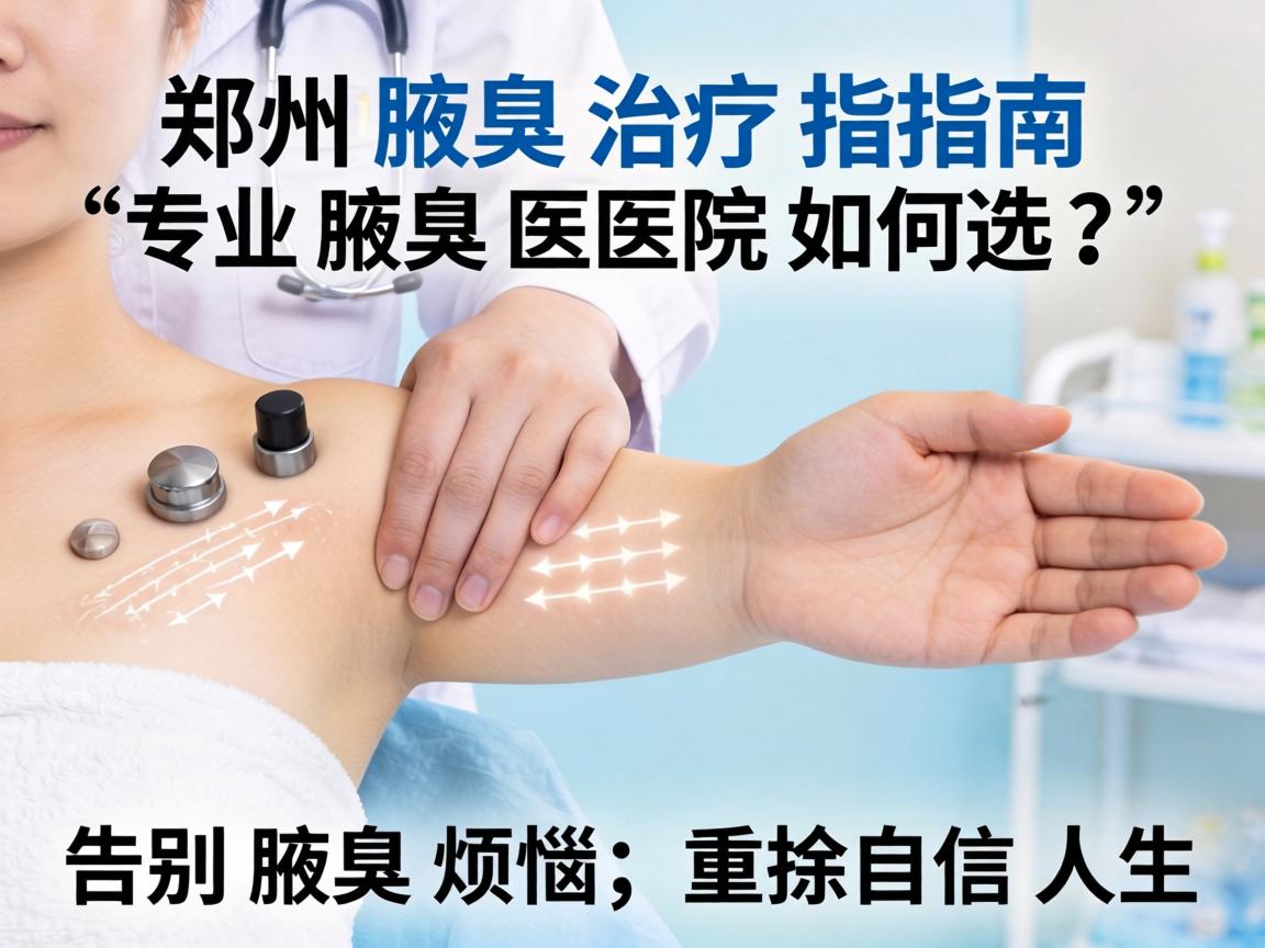 郑州腋臭治疗指南，专业腋臭医院如何选？告别腋臭烦恼，重拾自信人生