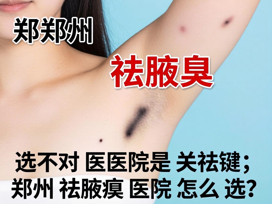 郑州祛腋臭，选对医院是关键，郑州祛腋臭医院怎么选？