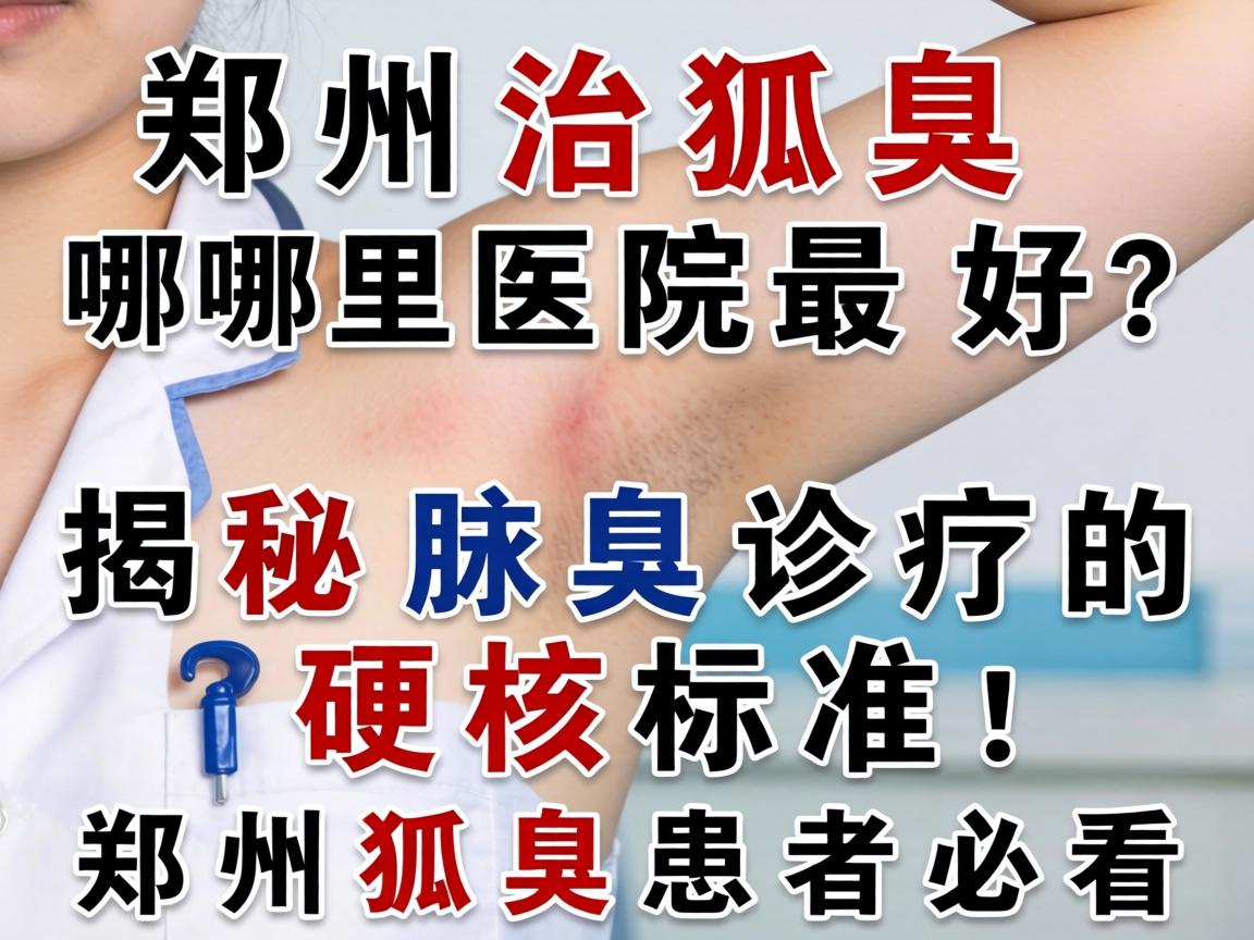 郑州治狐臭哪里医院最好？揭秘腋臭诊疗的硬核标准，郑州狐臭患者必看
