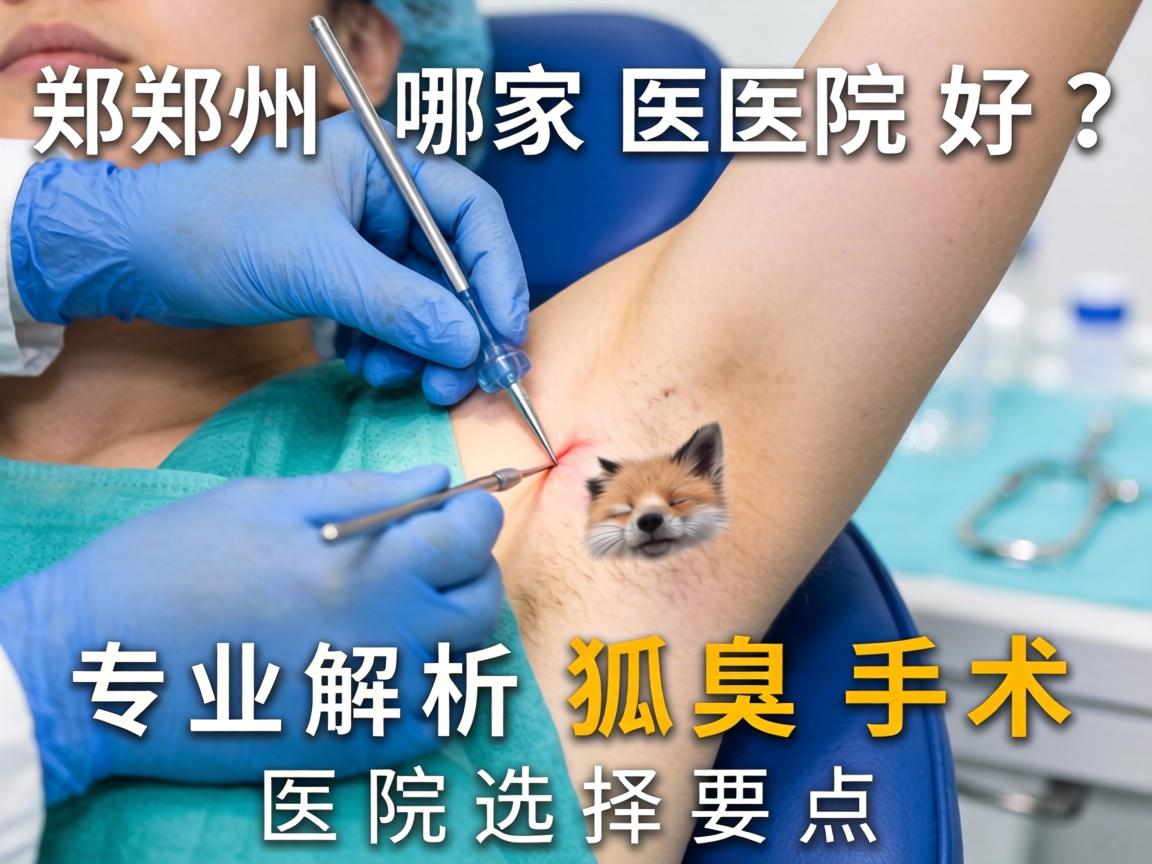 郑州狐臭手术哪家医院好？专业解析狐臭手术医院选择要点
