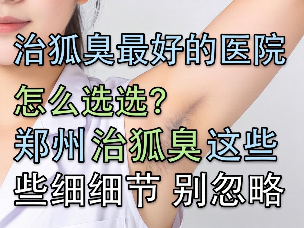 治狐臭最好的医院怎么选？郑州治狐臭这些细节别忽略