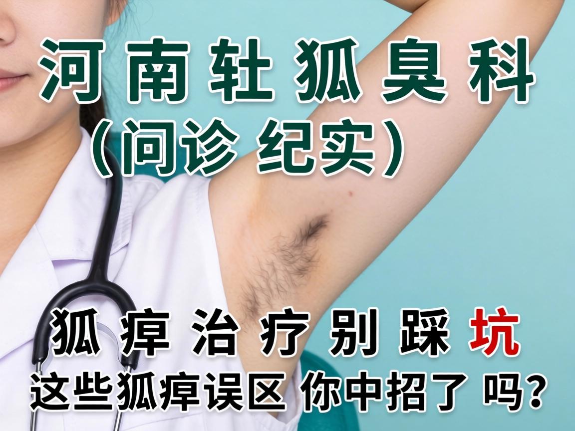 河南狐臭科问诊纪实，狐臭治疗别踩坑，这些狐臭误区你中招了吗？