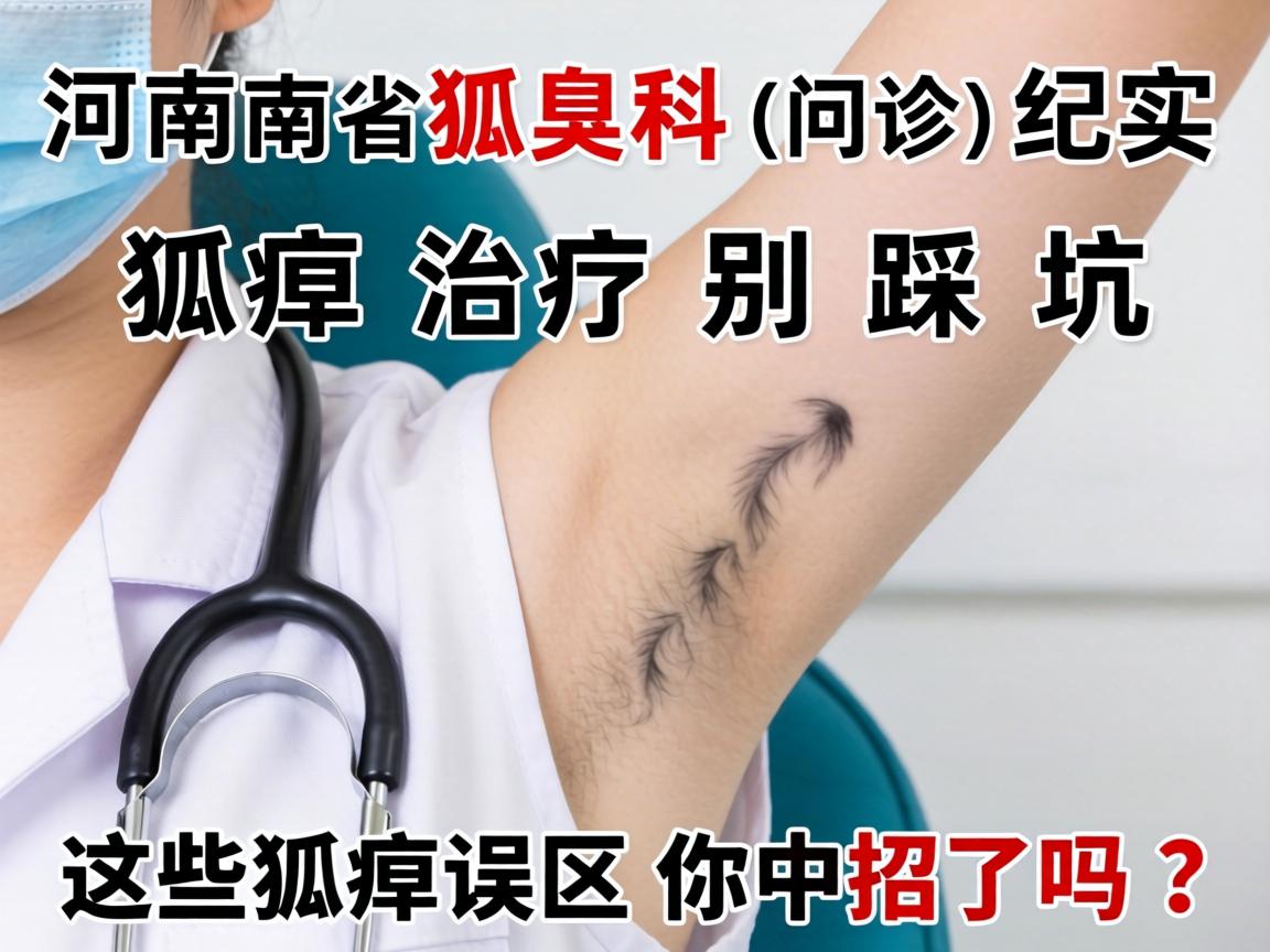 河南狐臭科问诊纪实，狐臭治疗别踩坑，这些狐臭误区你中招了吗？