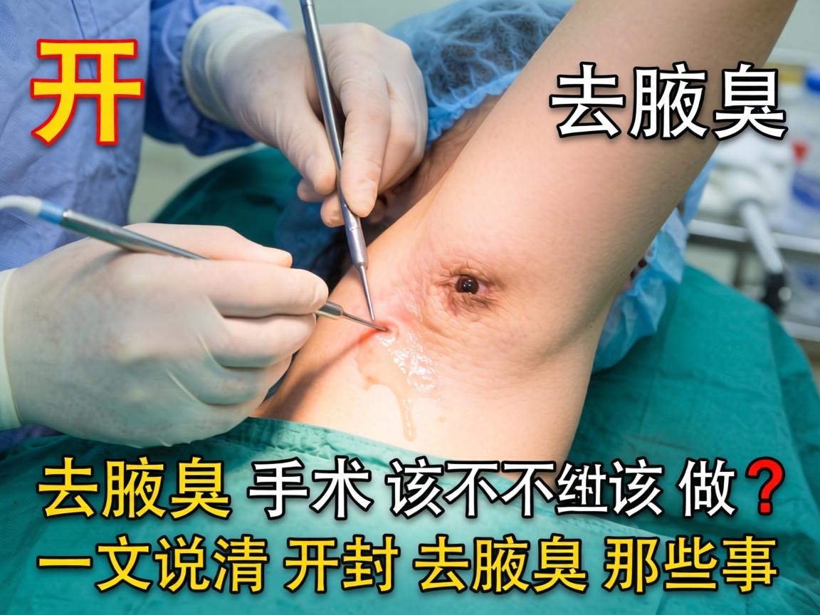开封手术去腋臭，去腋臭手术该不该做？一文说清开封去腋臭那些事