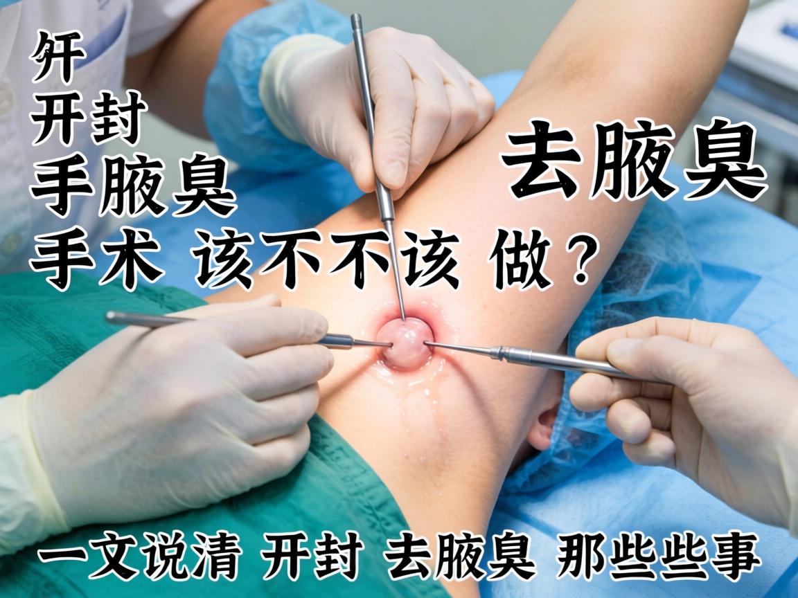 开封手术去腋臭，去腋臭手术该不该做？一文说清开封去腋臭那些事