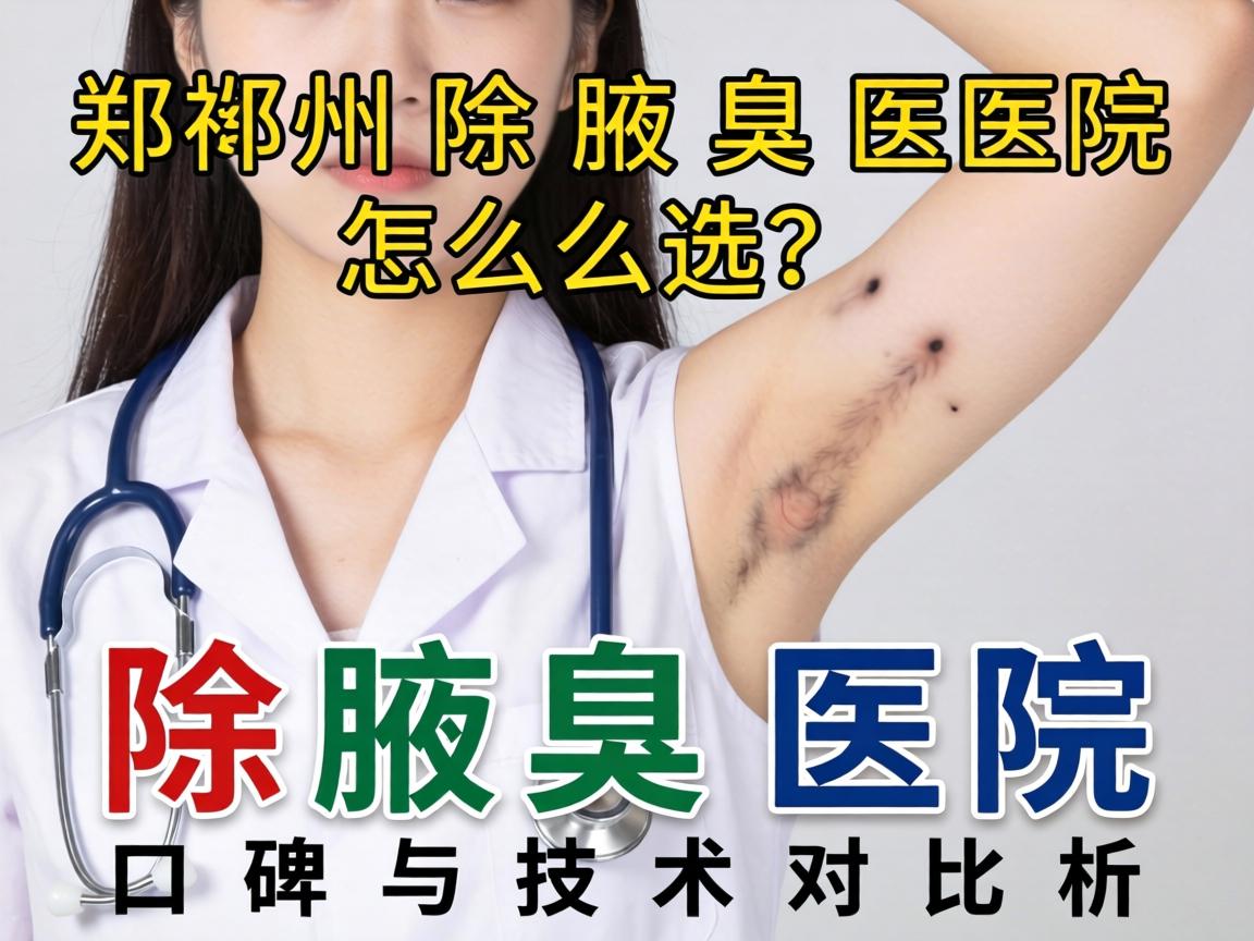 郑州除腋臭医院怎么选？除腋臭医院口碑与技术对比解析