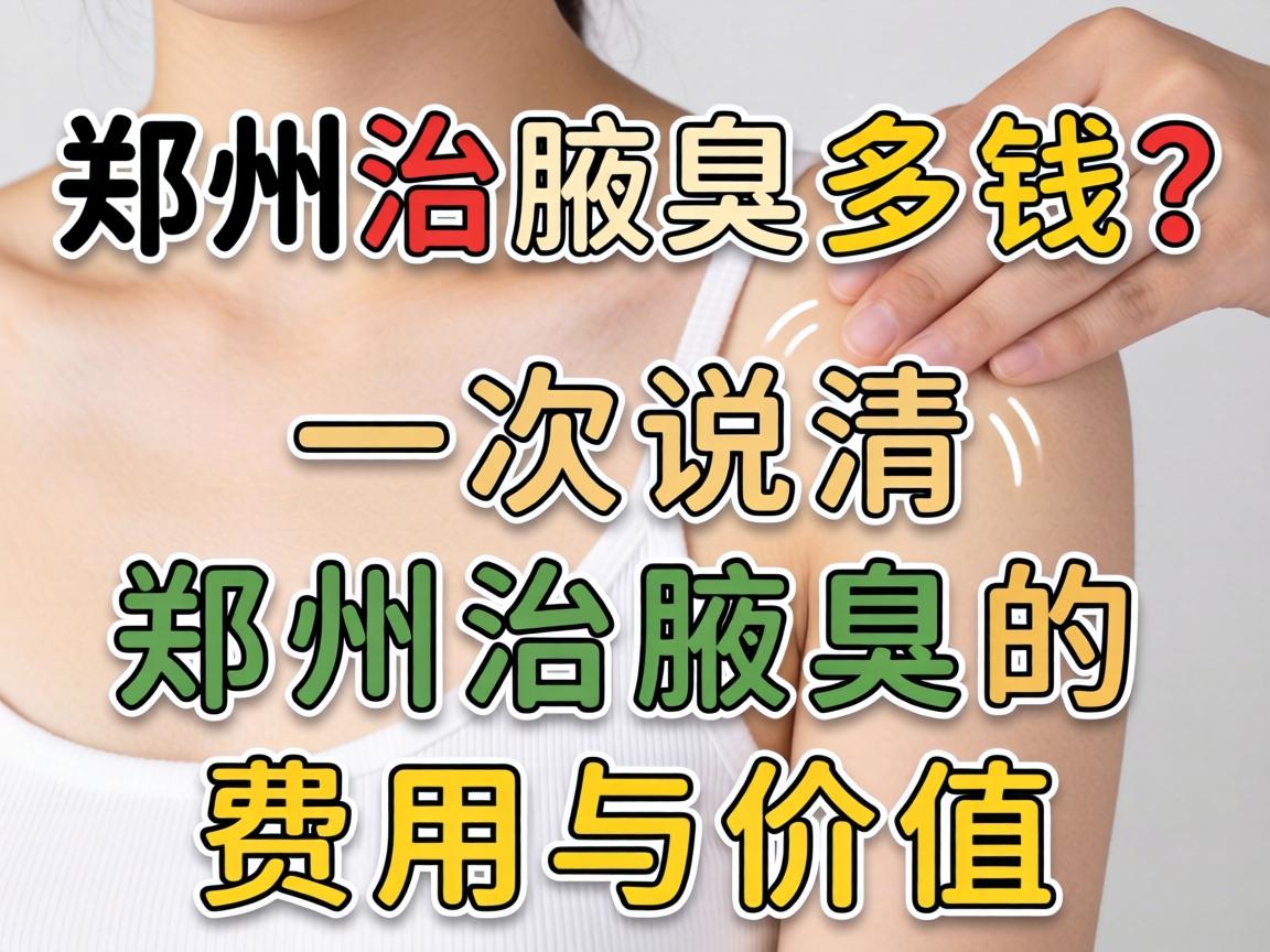 郑州治腋臭多钱？一次说清郑州治腋臭的费用与价值
