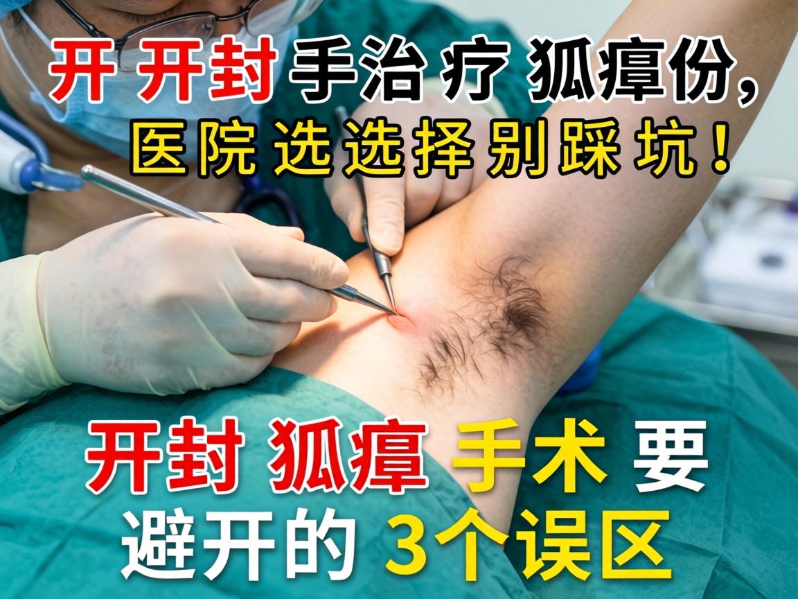 开封手术治疗狐臭，医院选择别踩坑！开封狐臭手术要避开的3个误区