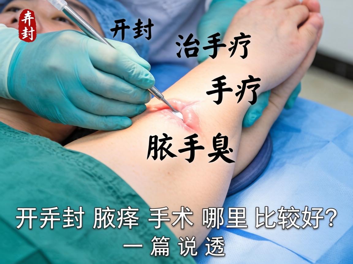 开封手术治疗腋臭，开封腋臭手术哪里比较好？一篇说透