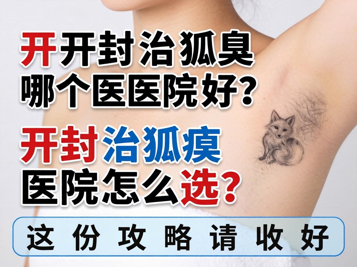 开封治狐臭哪个医院好？开封治狐臭医院怎么选？这份攻略请收好