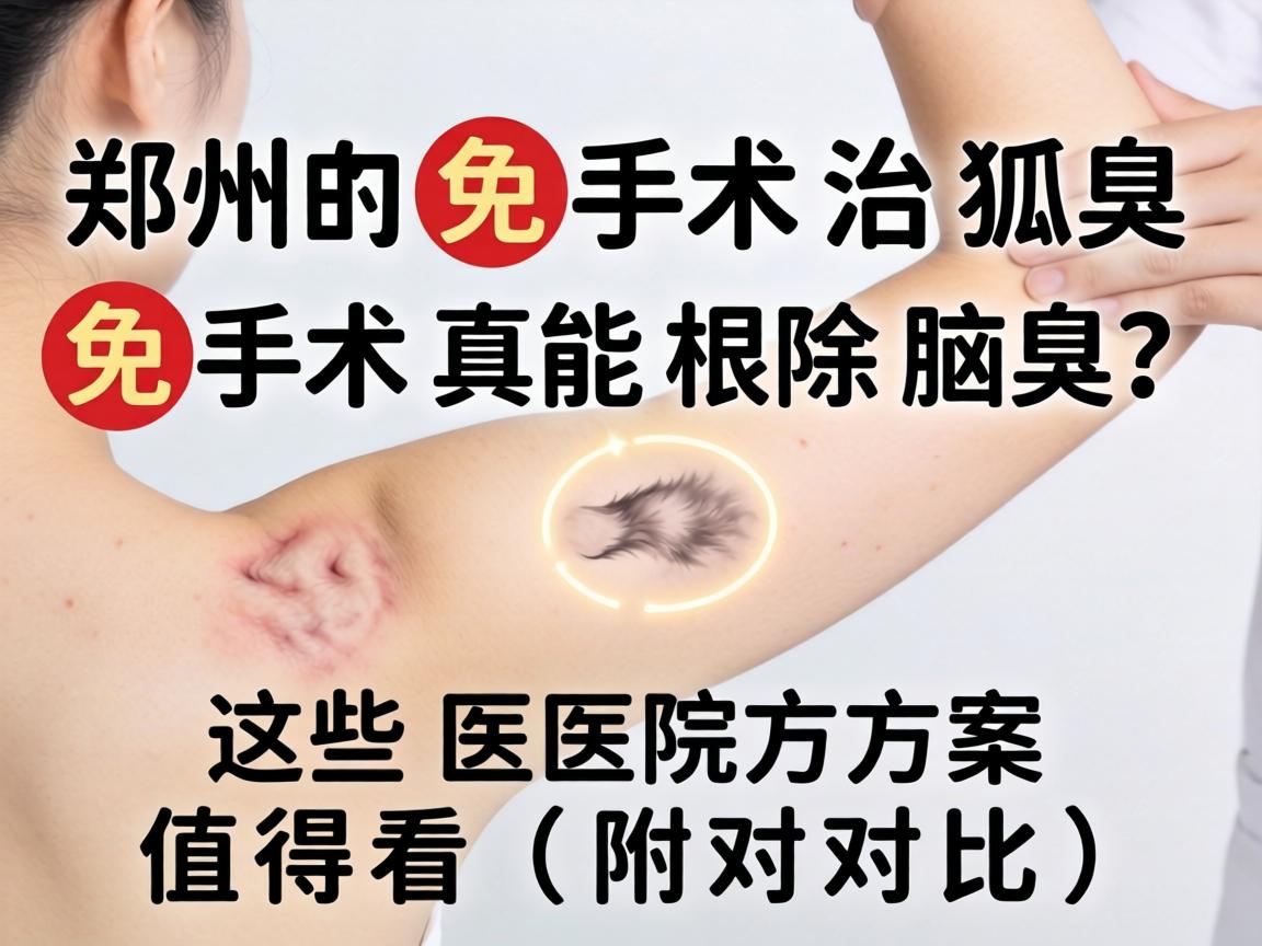 郑州免手术治狐臭，免手术真能根除腋臭？这些医院方案值得看（附对比）
