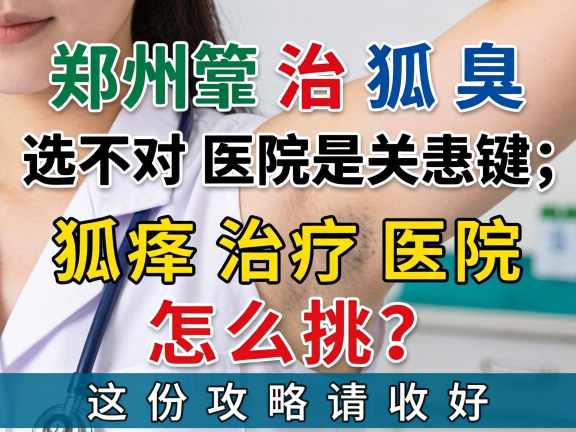 郑州治狐臭，选对医院是关键，狐臭治疗医院怎么挑？这份攻略请收好