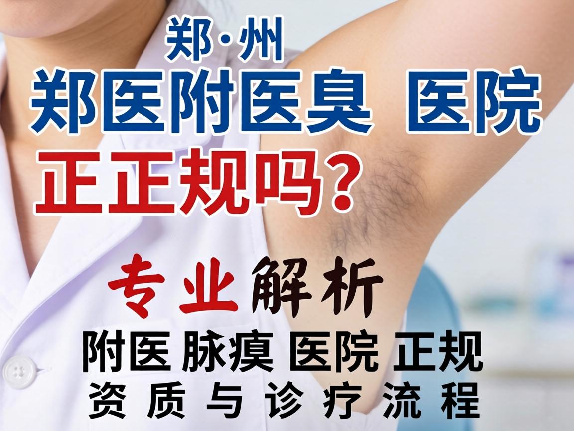 郑州附医腋臭医院正规吗？专业解析附医腋臭医院正规资质与诊疗流程