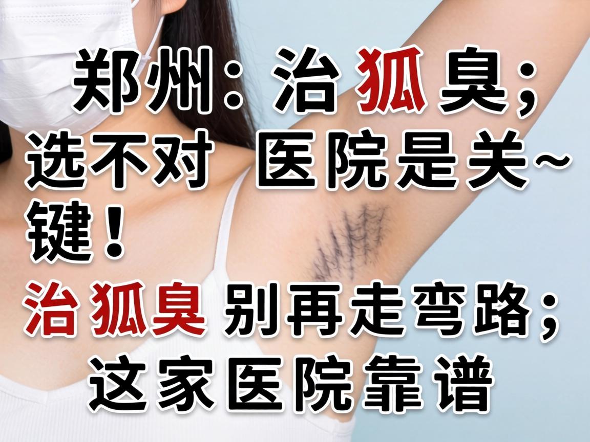 郑州治狐臭,选对医院是关键!治狐臭别再走弯路,这家医院靠谱 郑州治狐臭,选对医院是关键!治狐臭别再走弯路,这家医院靠谱