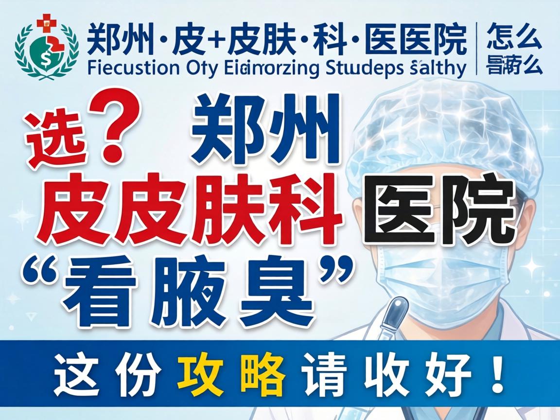 郑州皮肤科医院怎么选？郑州皮肤科医院看腋臭，这份攻略请收好！