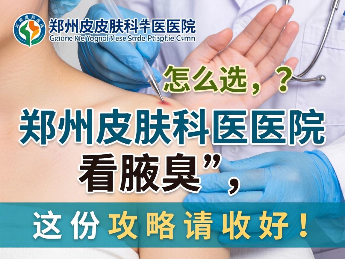 郑州皮肤科医院怎么选？郑州皮肤科医院看腋臭，这份攻略请收好！