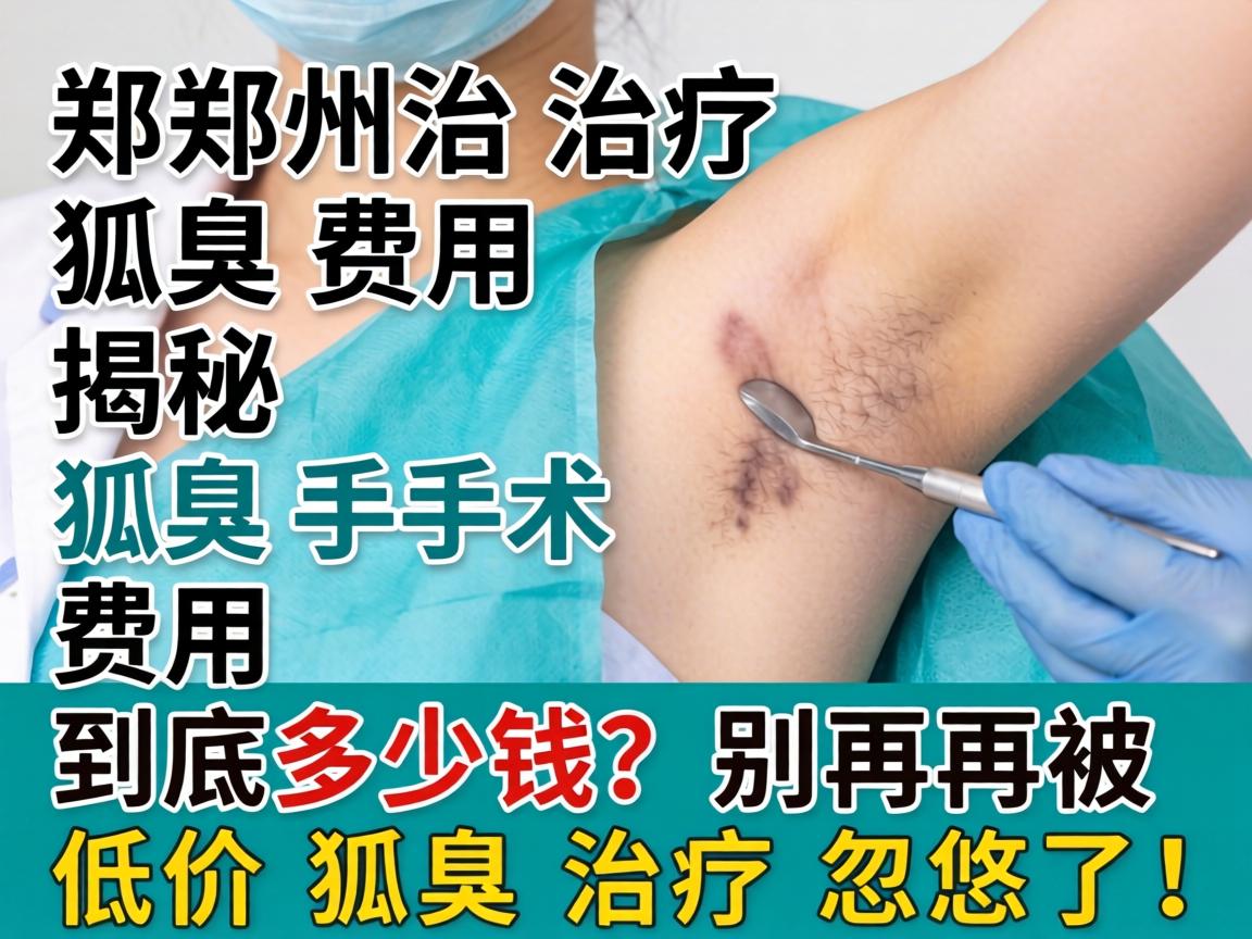 郑州治疗狐臭费用揭秘，狐臭手术费用到底多少钱？别再被低价狐臭治疗忽悠了！