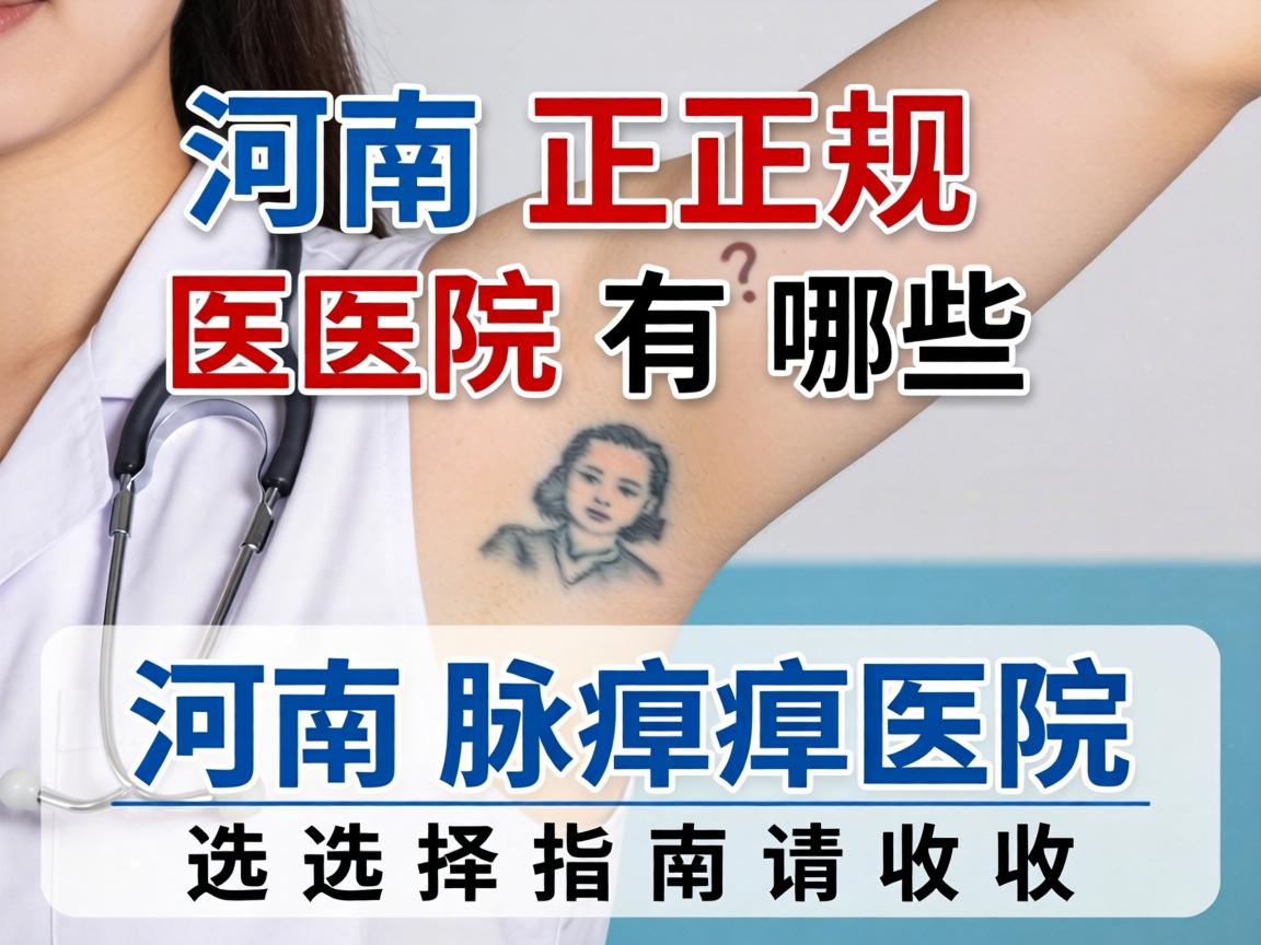 河南正规腋臭医院有哪些？这份河南腋臭医院选择指南请收好