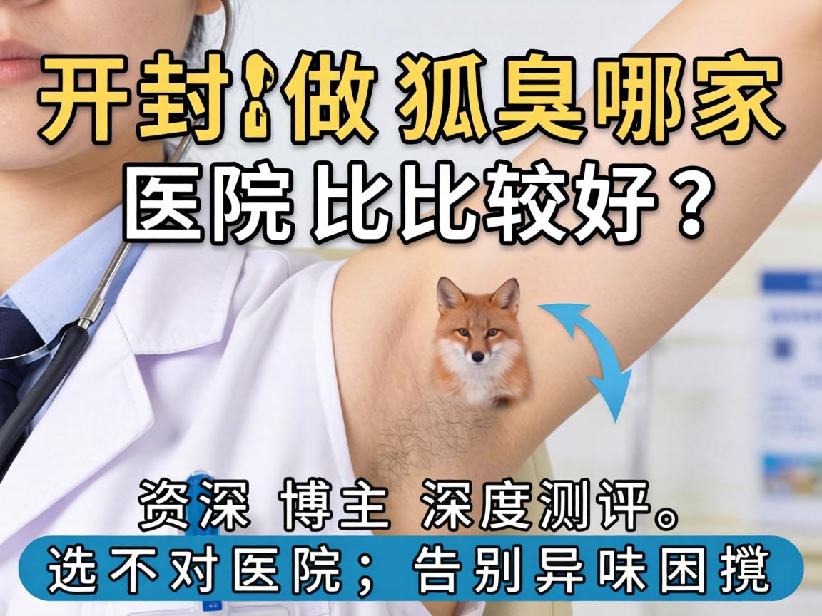 开封做狐臭哪家医院比较好？资深博主深度测评，选对医院，告别异味困扰