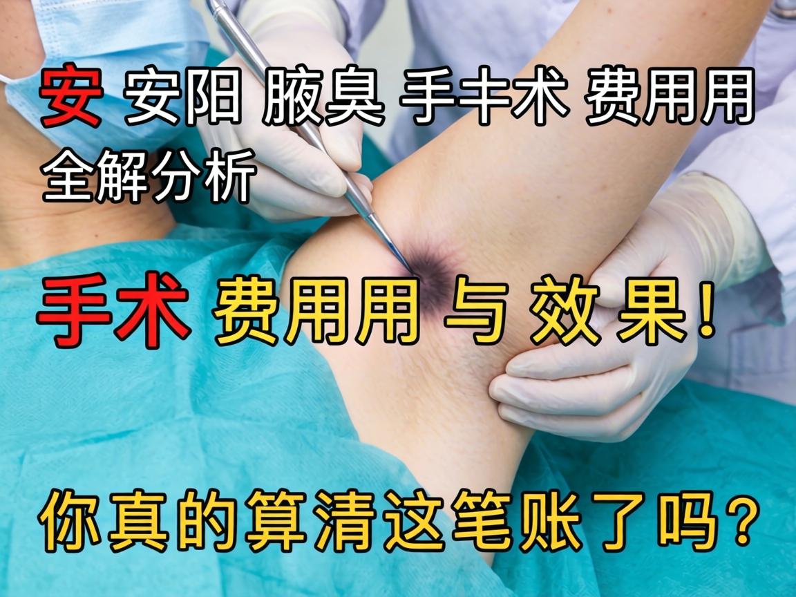 安阳腋臭手术费用全解析，手术费用与效果，你真的算清这笔账了吗？