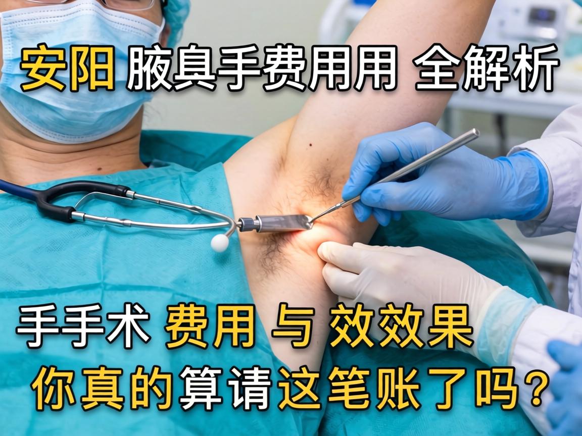 安阳腋臭手术费用全解析，手术费用与效果，你真的算清这笔账了吗？