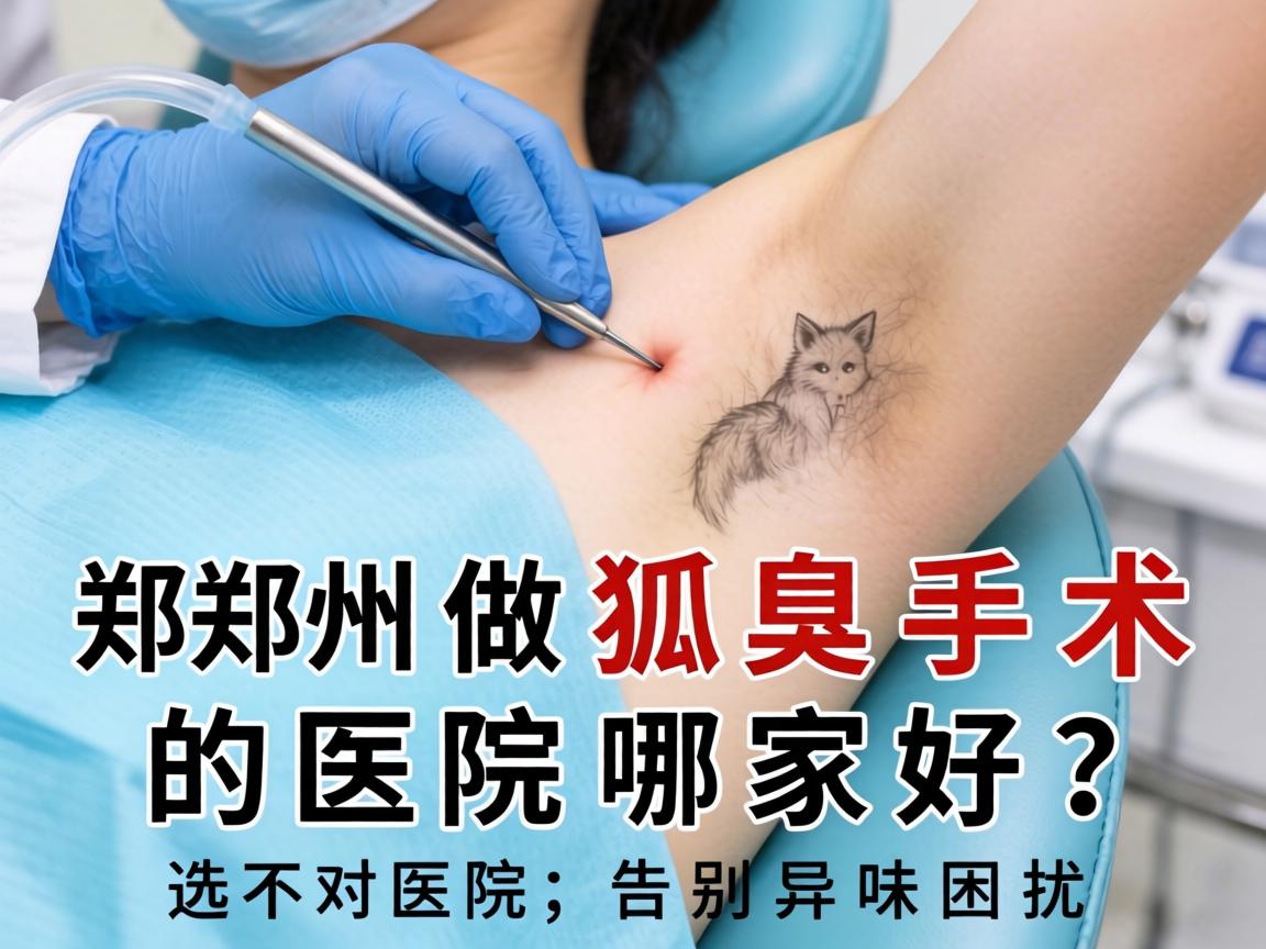郑州做狐臭手术的医院哪家好？选对医院，告别异味困扰